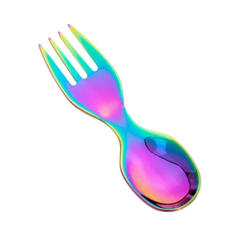 LEKKABOX Mini Edelstahl 'Rainbow Göffel'
