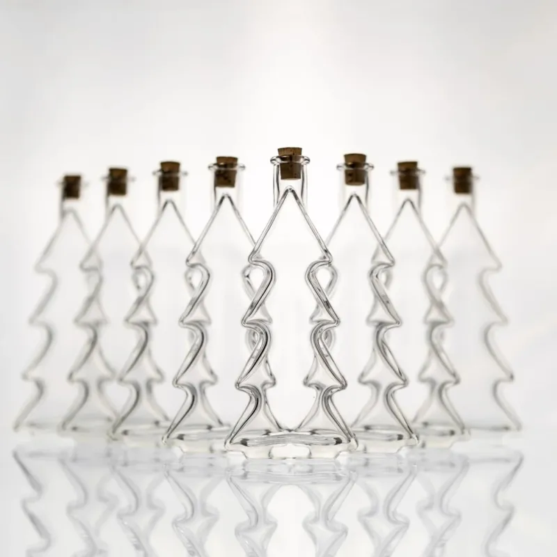 Flasche Tannenbaum 200 ml im 8er Weihnachtsset mit Korken