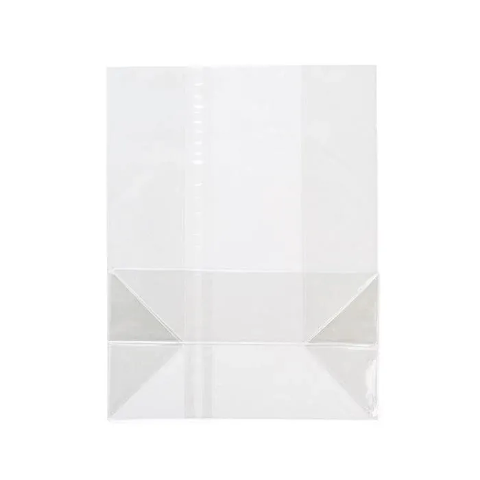 Block Bottom Bags Clear 17.8x10.2x22.9cm