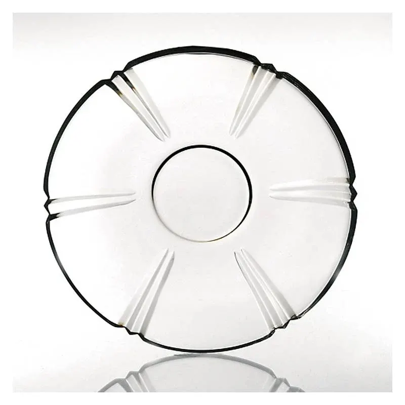 Teller Nadine 28cm, Transparent, aus Bleikristall