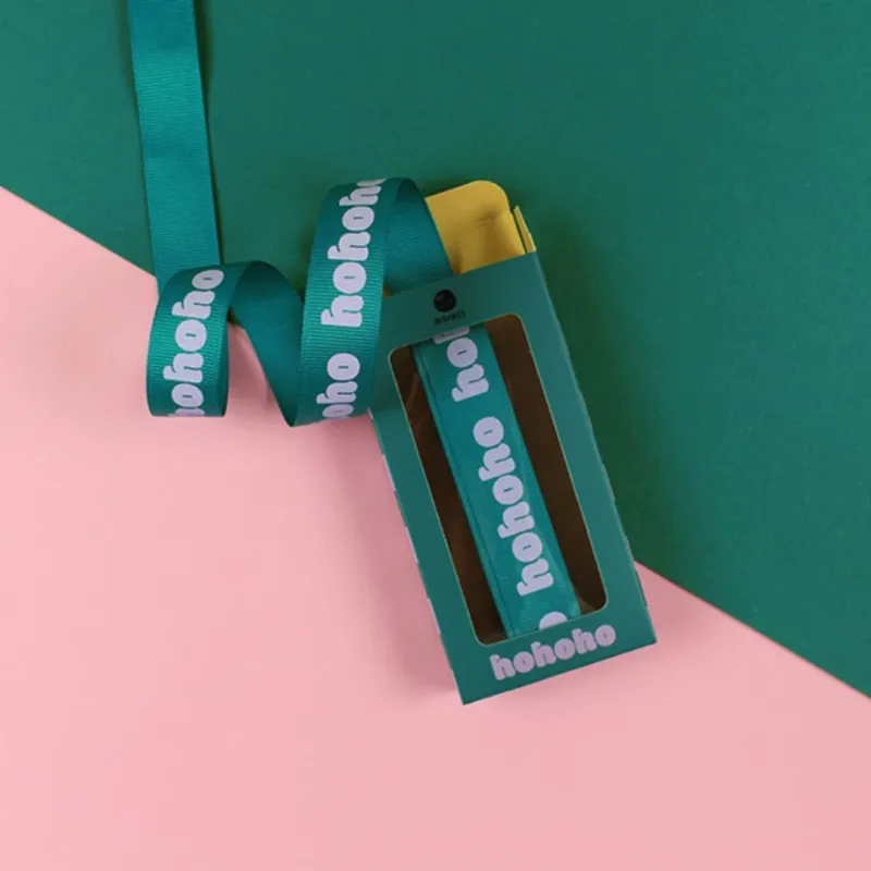 Geschenkband-Set „hohoho“ petrol/flieder
