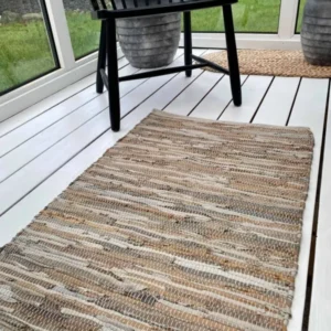 Gulvtæppe i skind – Natur 60x90 - VIAMAJA.DK