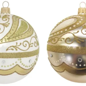 Baumschmuck mit Gold Dekoration 10 cm