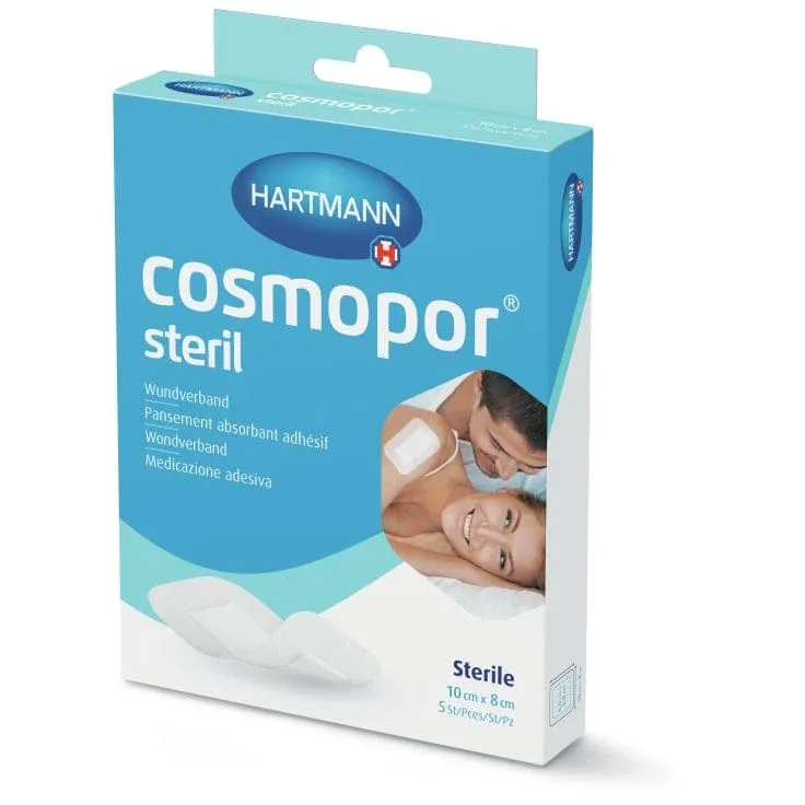 Hartmann Cosmopor Steril Wundverband hypoallergen 5 Stück