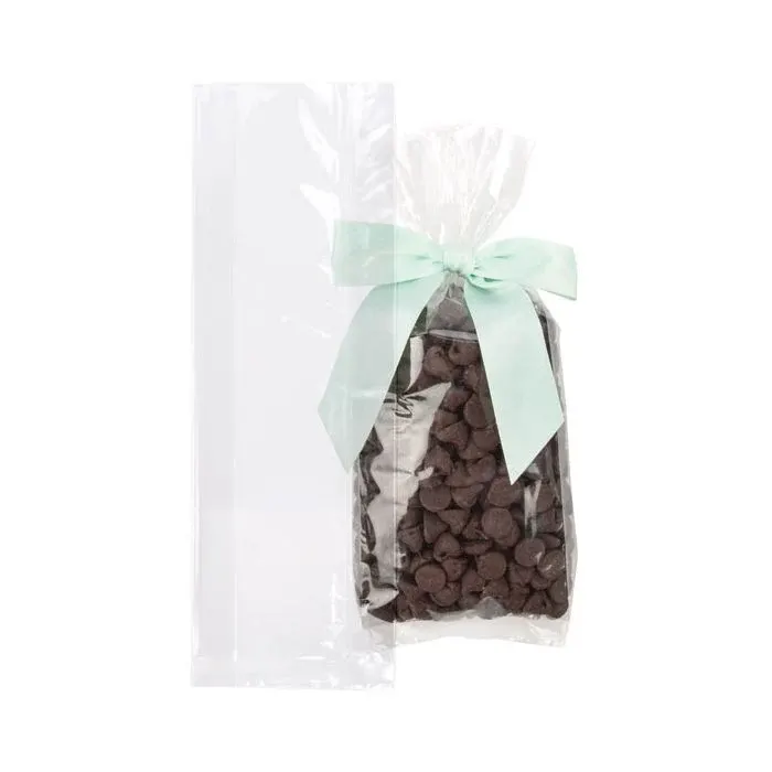 Plastic Bags 7.6x3.1x21cm with side gusset Heavy Duty