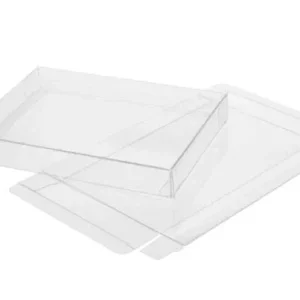 Plastic Gift Boxes 11.4x1.6x16.2cm Crystal Clear
