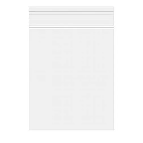 Grip Seal Bags 7.5x12.5cm Crystal Clear PP 75 micron