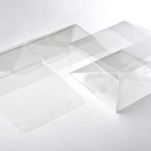 Plastic Gift Boxes 14.9x14.9x7.6cm Food Safe with Autolock Bottom