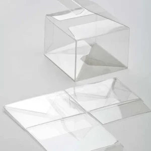 Plastic Gift Boxes 8.9x8.3x6cm Crystal Clear with Autolock Bottom