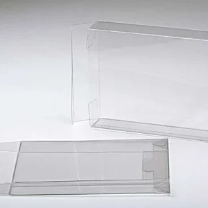 Plastic Gift Boxes 13.7x3.8x18.7cm Crystal Clear with Autolock Bottom