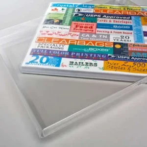 Plastic Gift Boxes 21.9x1.6x28.3cm Crystal Clear