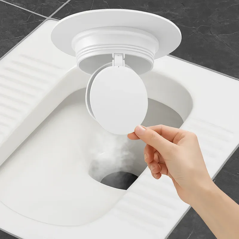 Anti-Smell Squat Toilet Plug Magnetic Stopper - Image 0