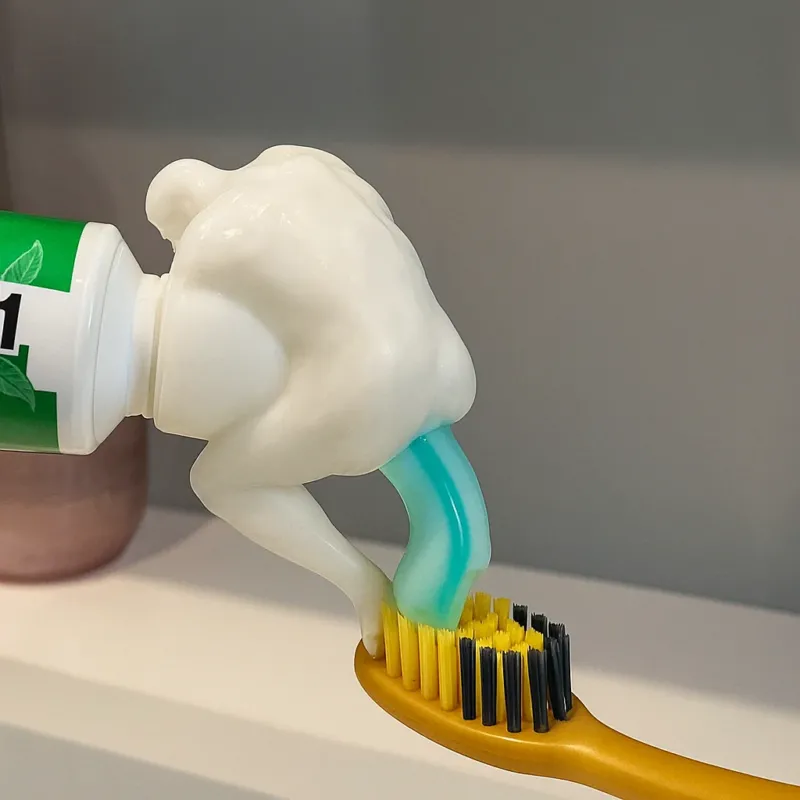 3D Printed Funny Toothpaste Dispenser Cap - Image 0