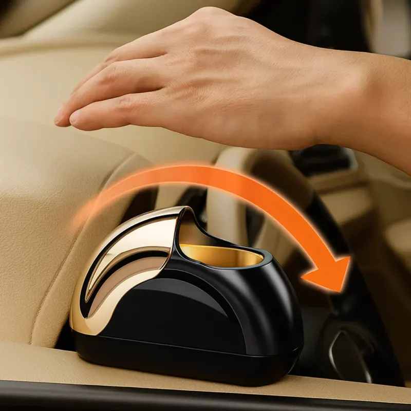 Smokeless Windproof Car Windproof LED Ashtray - Image 0