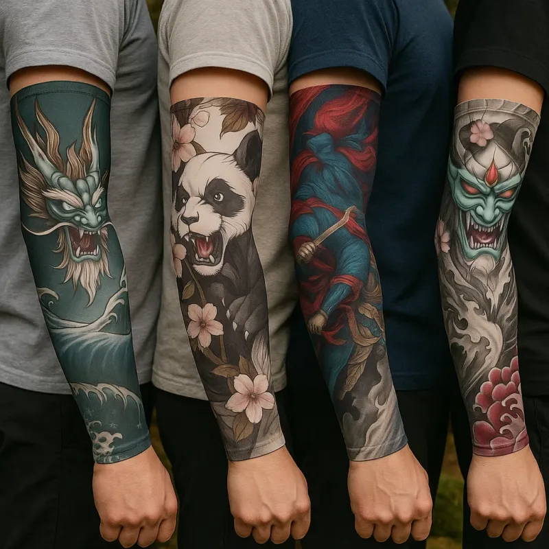 Sun Protection Long Arm Tattoo Sleeves - Image 0