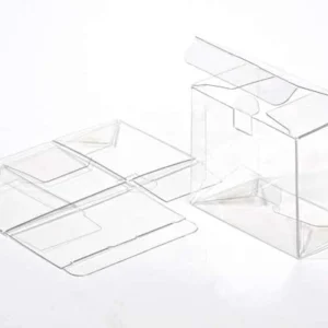 Plastic Gift Boxes 9.5x5.4x7.6cm Crystal Clear with Autolock Bottom