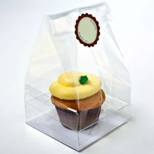 Cupcake Bags w/ Paper Bottom for Singles 10,2 x 10,2 x 17,8cm