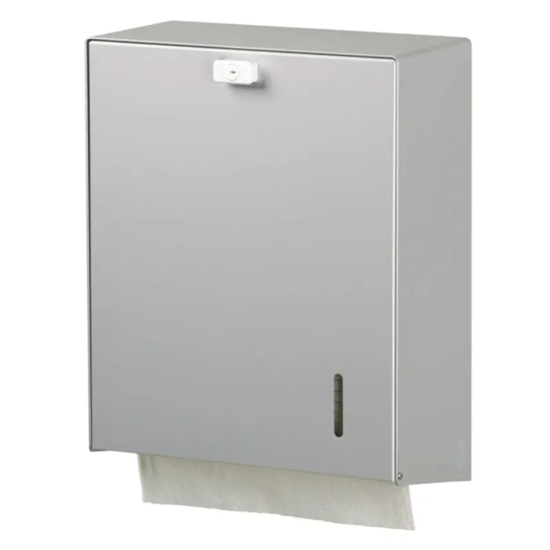 ingo-man® HS 31 Handtuchpapierspender für ca. 750 Blatt Aluminium eloxiert