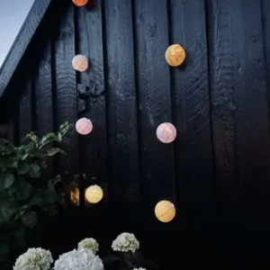 LED Lyskæde med solceller - PASTEL Mix 2 - VIAMAJA.DK
