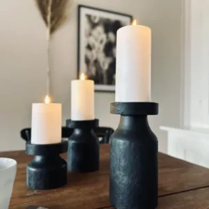 Lysestage wood til bloklys 20cm - VIAMAJA.DK