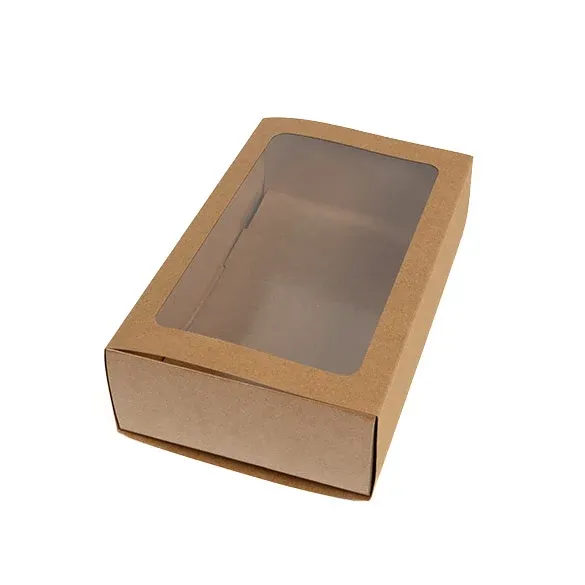 Zweiteilige Papierschachteln Kraft 21x12,7x5,7 cm (25 Stück) [MBS10K]
