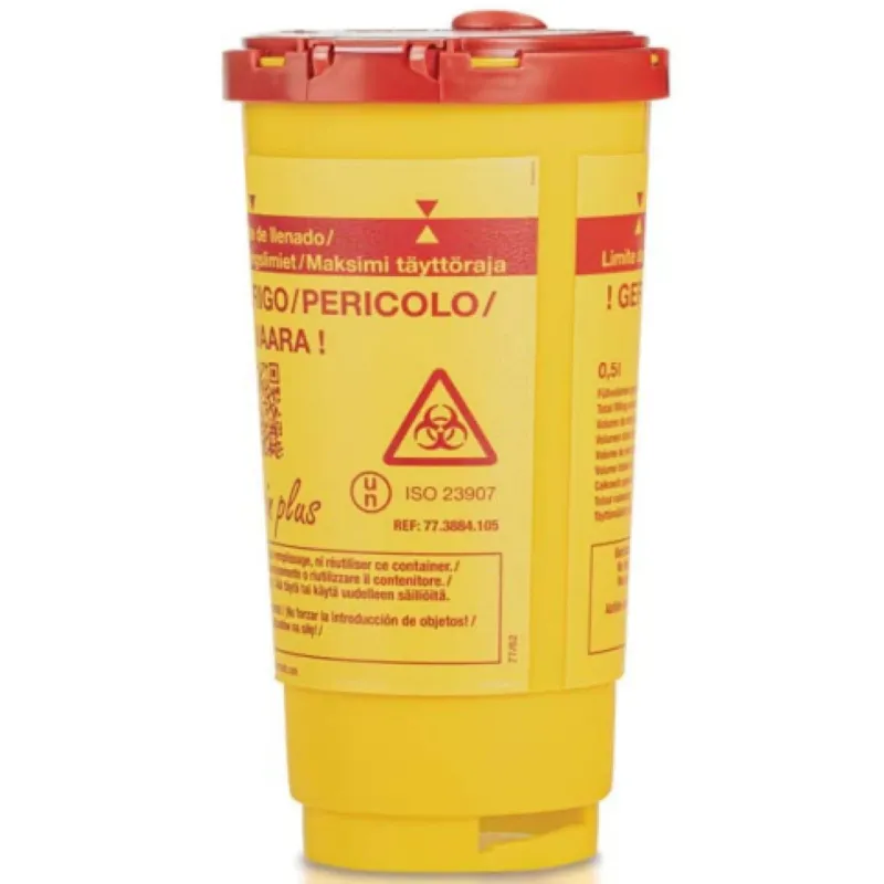 Meditrade Multi-Safe twin Plus Entsorgungsbehälter für Kanülen 1 Stück - 500 ml Fassungsvermögen