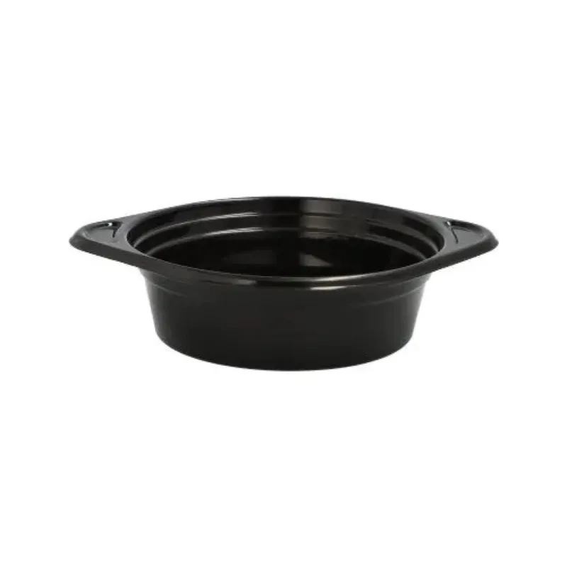Mehrweg Suppenschale, Kunststoff, schwarz, 500 ml 1 Karton (18 Packungen × 12 Stück)