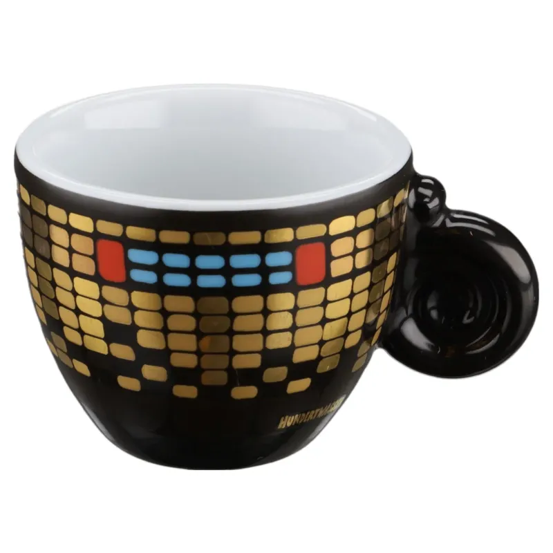 Mokkatasse Espressotasse ""Fernwärme - Spittelau/Wien" Königl. pr. Tettau ars mundi Hundertwasser