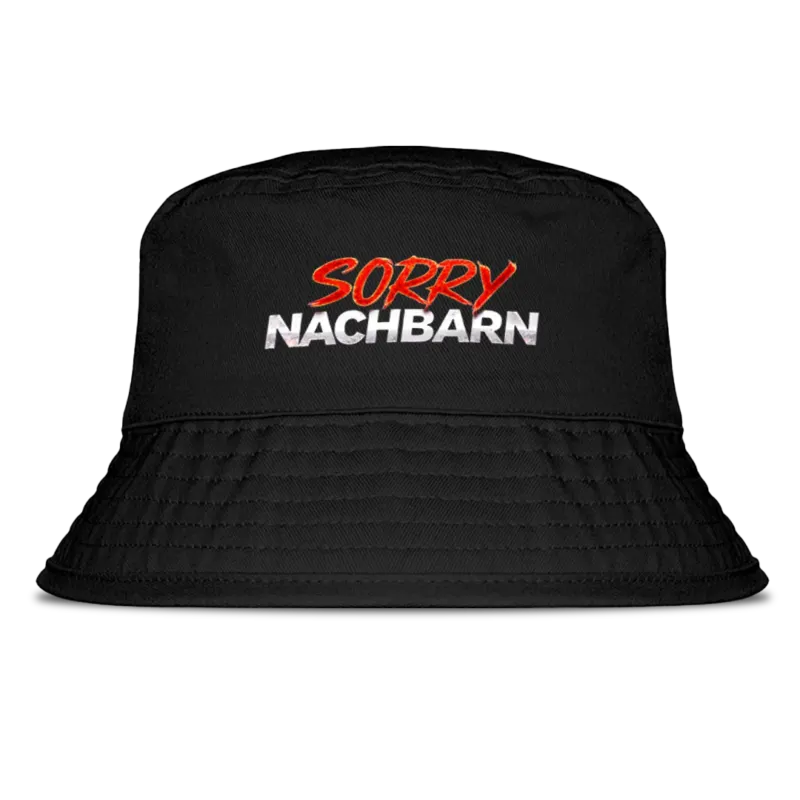 Mr. Party Sorry Nachbarn Fischerhut Schwarz