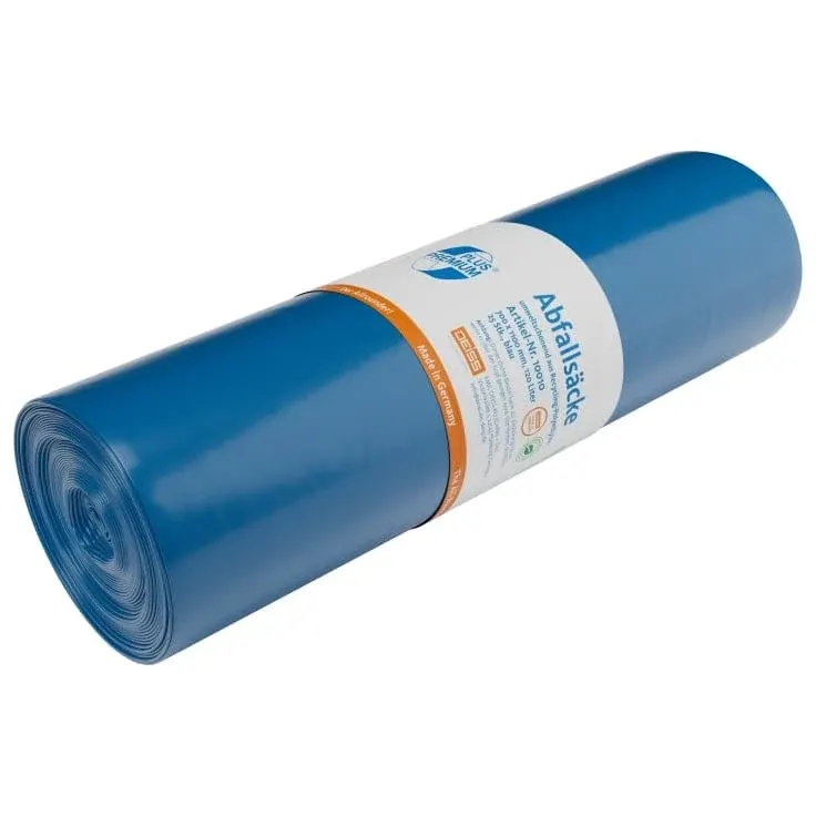 DEISS PREMIUM PLUS Müllsack 120L blau „Allrounder“ Typ 100 1 Karton = 10 Rollen á 250 Saecke