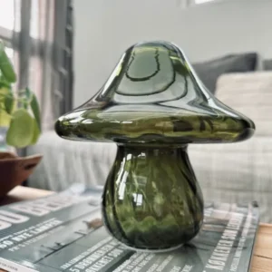 MUSHROOM Lampe med LED 18cm – Grøn - VIAMAJA.DK