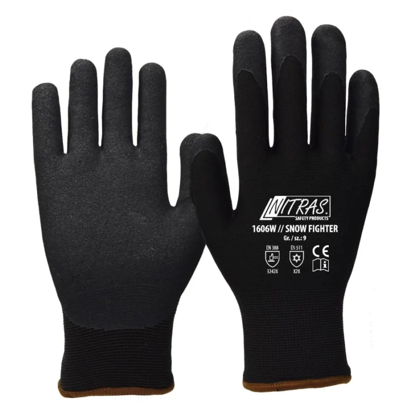 NITRAS® SNOW FIGHTER Nylonhandschuh Größe 8 – 1 Packung (12 Paar)