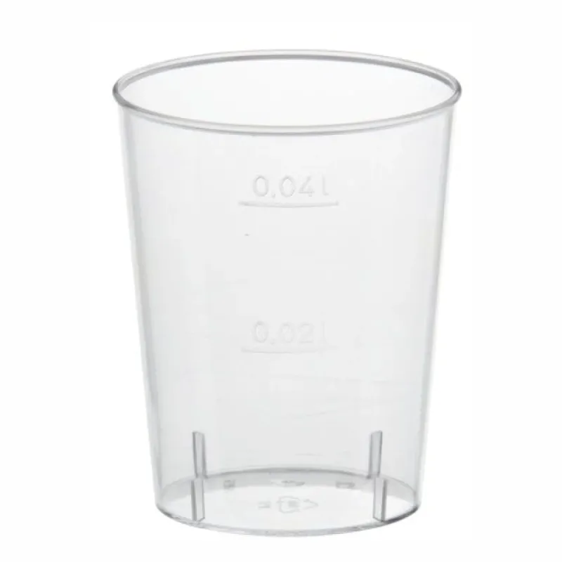 Papstar Gläser für Schnaps 4 cl, PS, glasklar