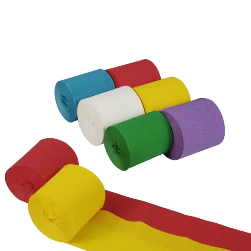 Papstar Kreppband, 10 m, farbig