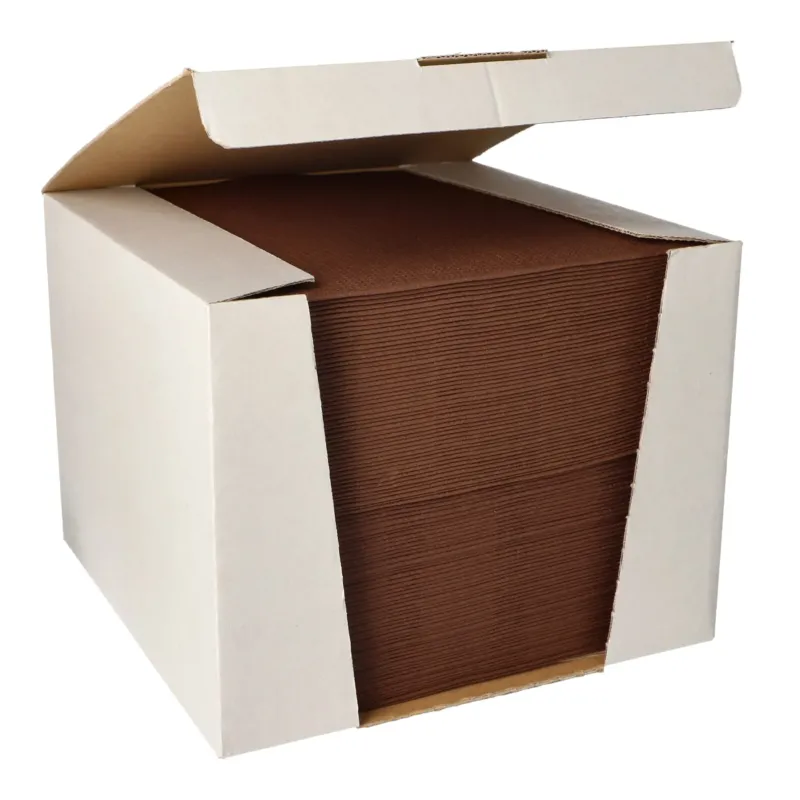 Papstar ROYAL Collection Servietten, 40 x 40 cm, braun 1 Karton, 100 Tücher