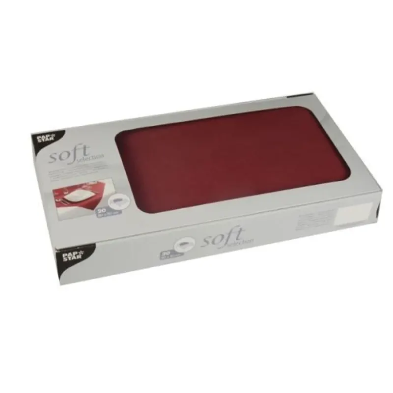 Papstar Soft Selection Mitteldecken, bordeaux