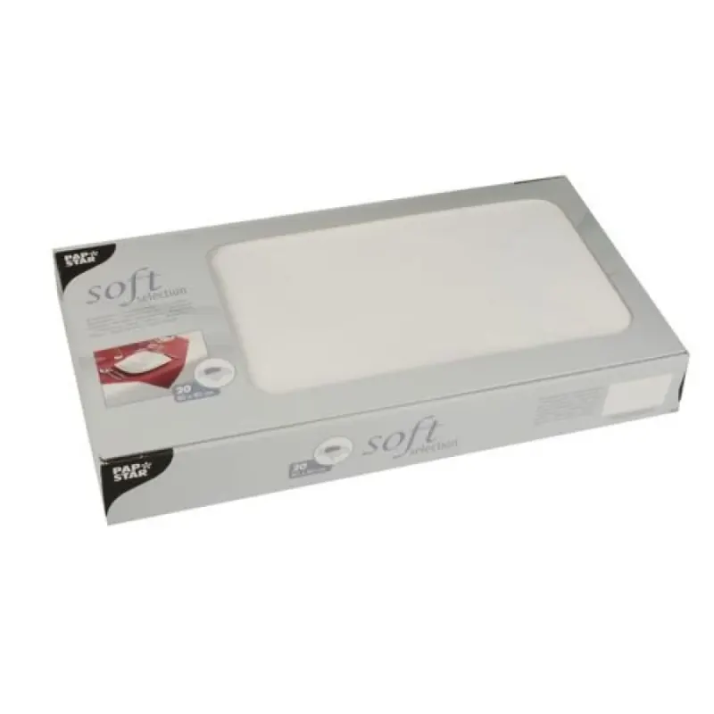 Papstar Soft Selection Mitteldecken, weiss