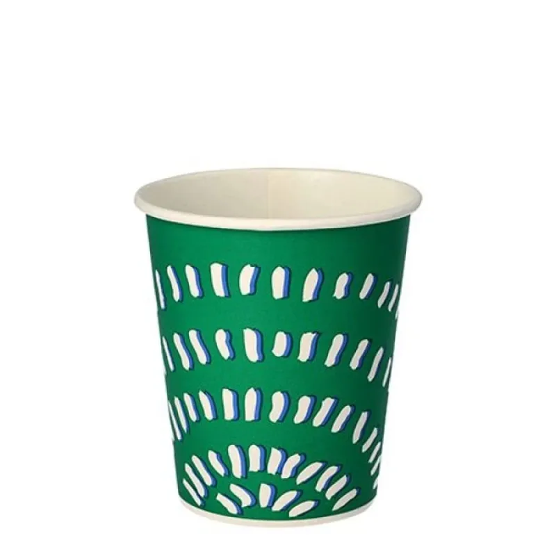 Papstar Trinkbecher 0,2 Liter, Pappe, grün