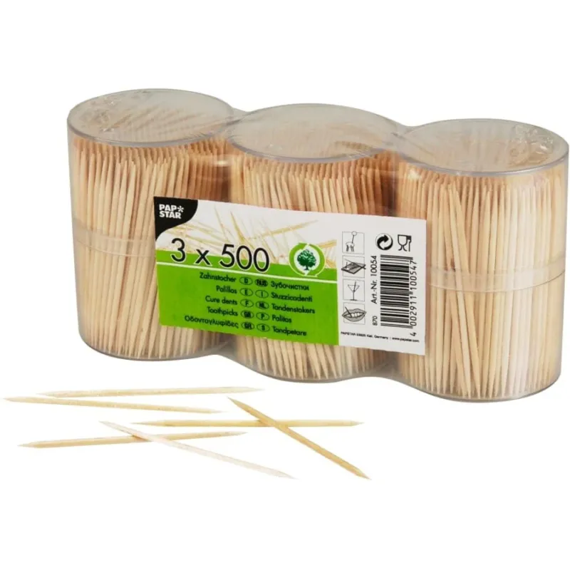 Papstar Zahnstocher, Holz im Spender