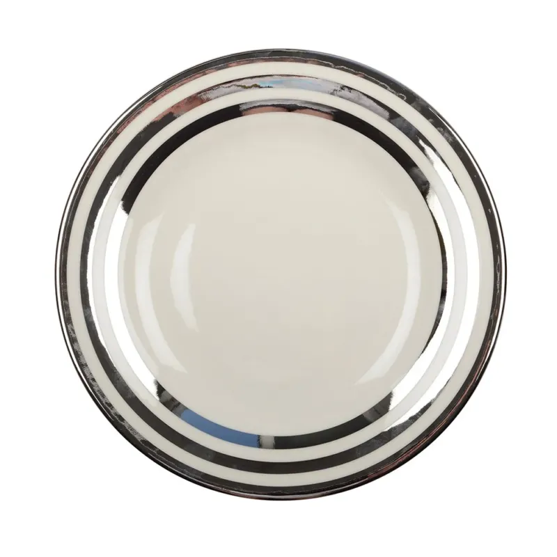 Plate Triple Silver Color - CozyVibe.eu