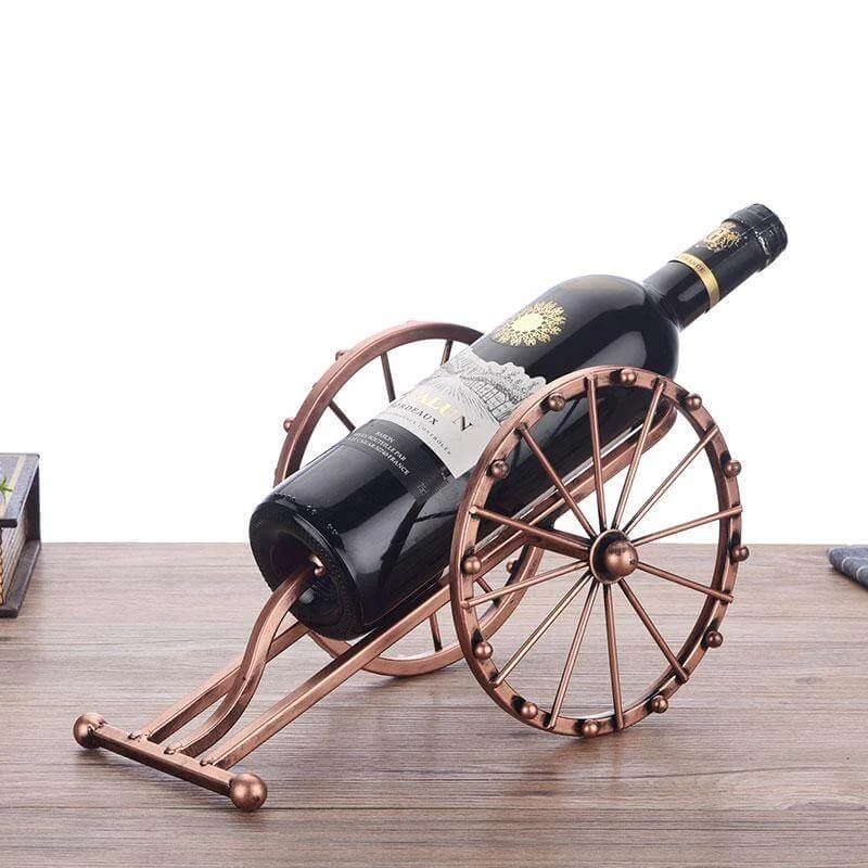 Antique Cannon Wine Bottle Holder - Image 0