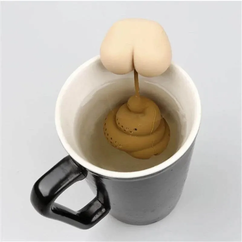 Funny Poop Shape Herbal Tea Infuser - Image 0
