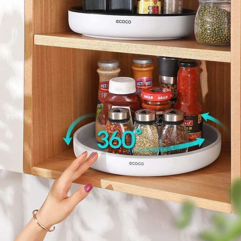 360° Rotating Tray Seasoning Bottle Organizer - Image 0