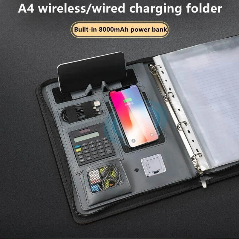 Leather Multifunctional PowerBank Notebook - Image 0