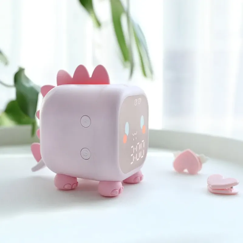 Cute Dinosaur Kids Alarm Clock Night Light - Image 0