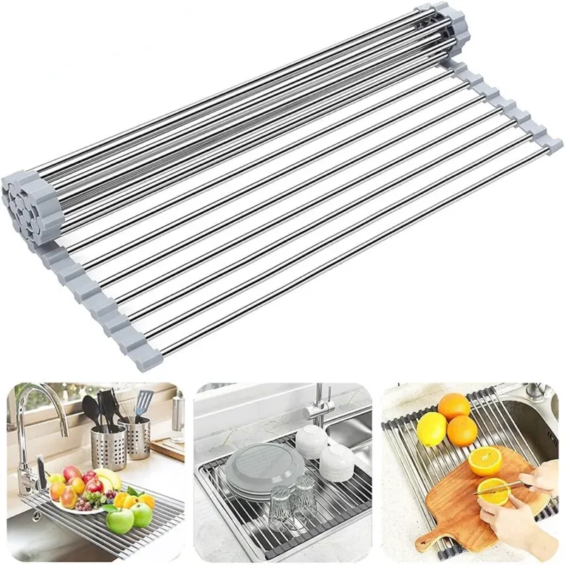 Foldable Over Sink Dish Drying Rack - Image 0