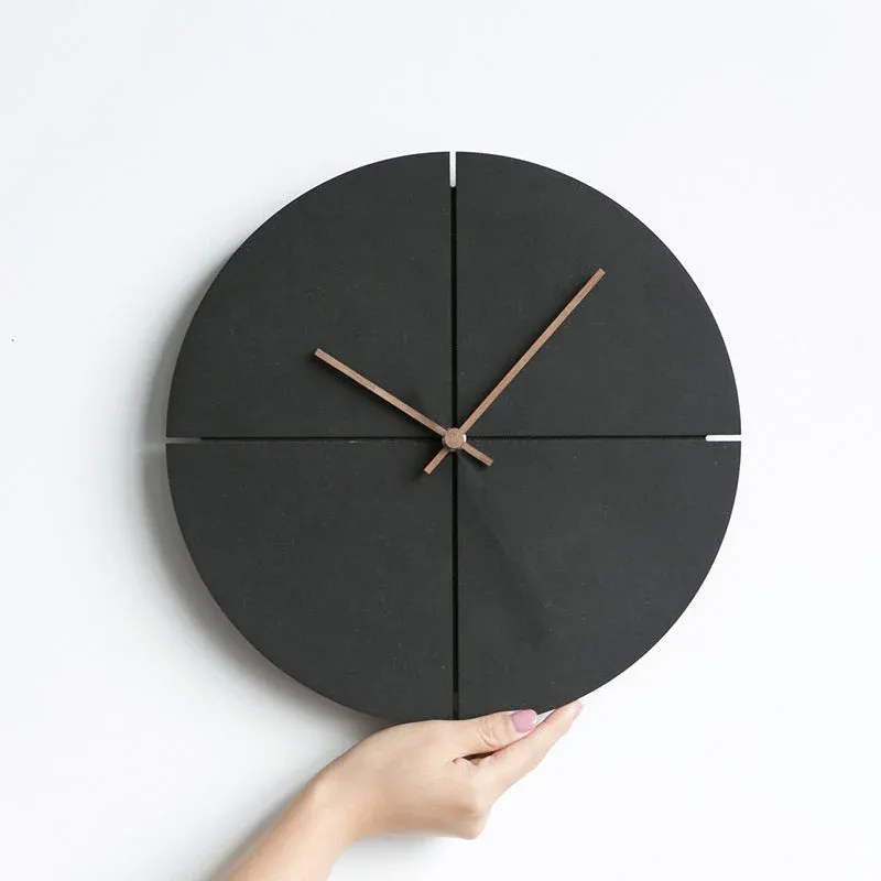 Elegant Nordic Minimalist Wooden Wall Clock - Image 0