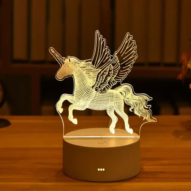 3D Creative Animals Bedside LED Night Lamp - Image 0