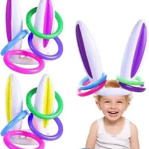 Inflatable Easter Bunny Ears Ring Game Toy - Image 0