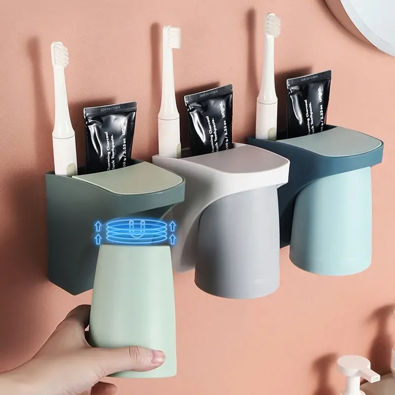 Magnetic Bathroom Toothbrush Holder - Image 0